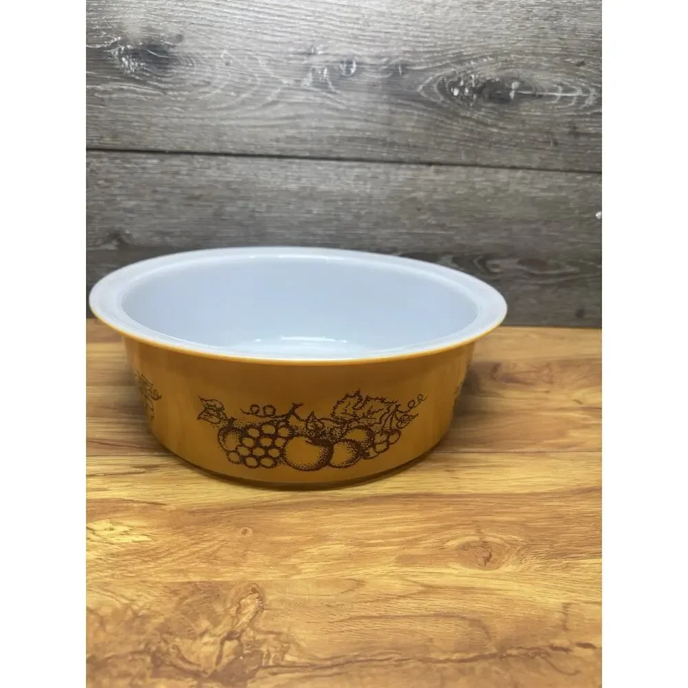 Vintage Pyrex Old Orchard Big Bertha #664 Casserole Dish 4 Quart~No Lid